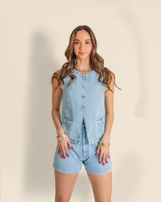Imagen de Chaleco denim claro