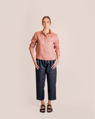 Imagen de Babucha Lino Negro